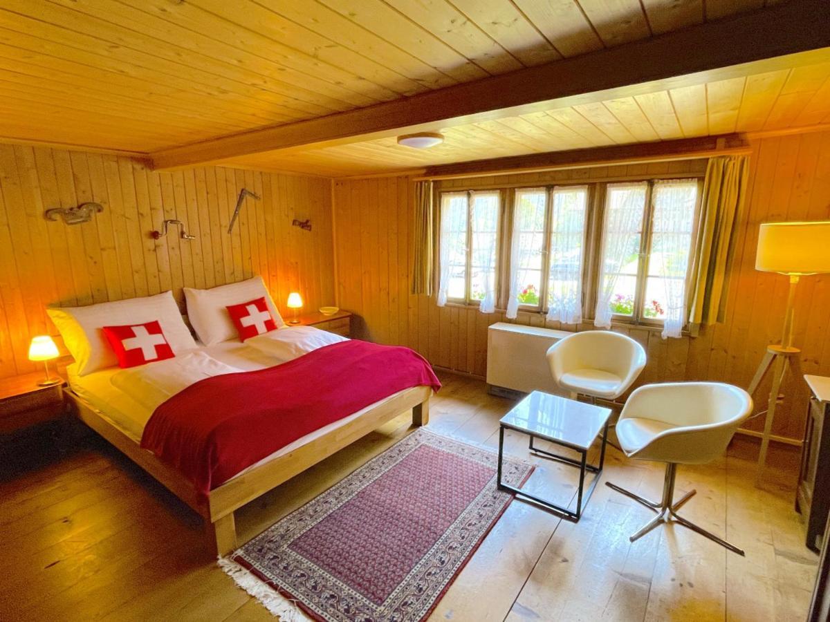 Swisshut Stunning Views Alps Lake - Chalet Erli Därligen Екстериор снимка