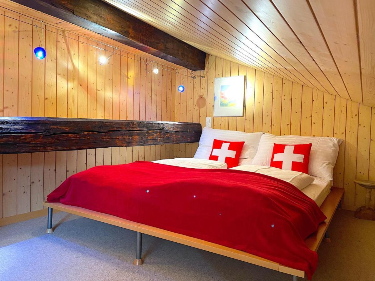 Swisshut Stunning Views Alps Lake - Chalet Erli Därligen Екстериор снимка