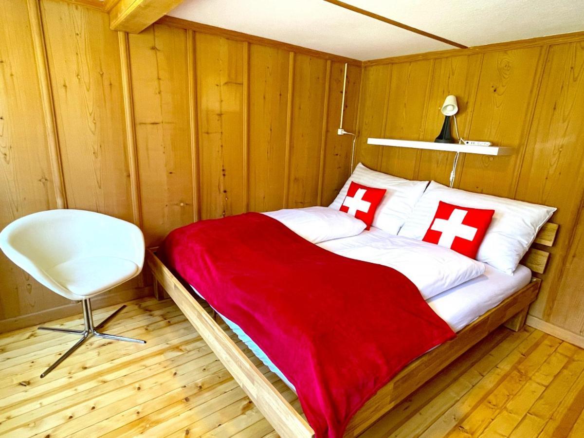 Swisshut Stunning Views Alps Lake - Chalet Erli Därligen Екстериор снимка